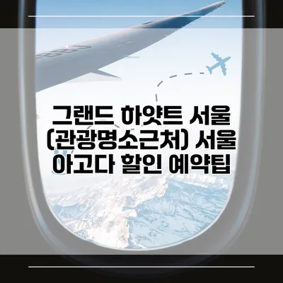 그랜드 하얏트 서울 (관광명소근처) 서울 아고다 할인 예약팁