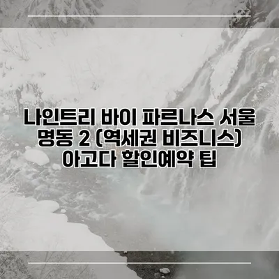 나인트리 바이 파르나스 서울 명동 2 (역세권 비즈니스) 아고다 할인예약 팁