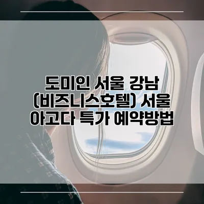 도미인 서울 강남 (비즈니스호텔) 서울 아고다 특가 예약방법