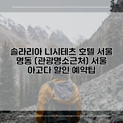 솔라리아 니시테츠 호텔 서울 명동 (관광명소근처) 서울 아고다 할인 예약팁