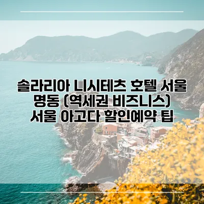 솔라리아 니시테츠 호텔 서울 명동 (역세권 비즈니스) 서울 아고다 할인예약 팁