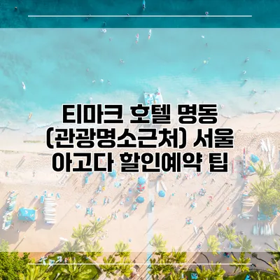 티마크 호텔 명동 (관광명소근처) 서울 아고다 할인예약 팁