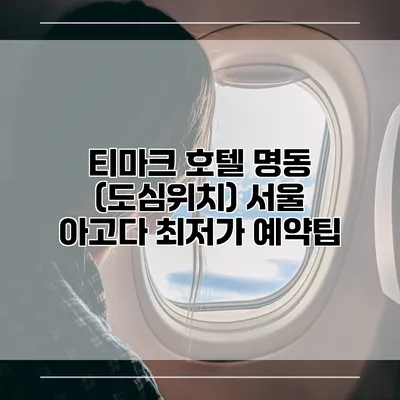 티마크 호텔 명동 (도심위치) 서울 아고다 최저가 예약팁