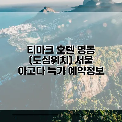 티마크 호텔 명동 (도심위치) 서울 아고다 특가 예약정보