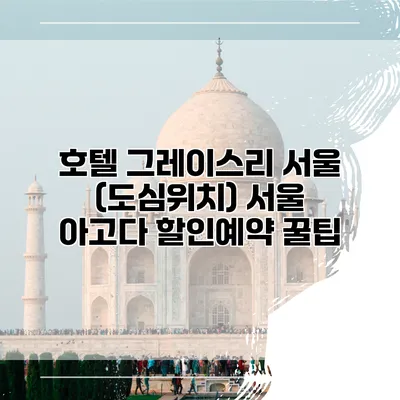 호텔 그레이스리 서울 (도심위치) 서울 아고다 할인예약 꿀팁