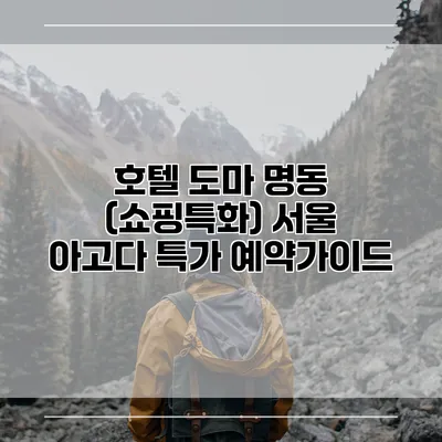 호텔 도마 명동 (쇼핑특화) 서울 아고다 특가 예약가이드