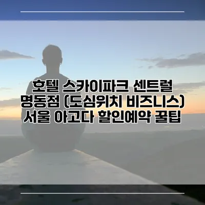 호텔 스카이파크 센트럴 명동점 (도심위치 비즈니스) 서울 아고다 할인예약 꿀팁