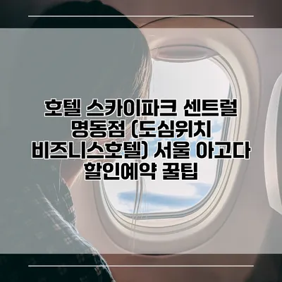 호텔 스카이파크 센트럴 명동점 (도심위치 비즈니스호텔) 서울 아고다 할인예약 꿀팁