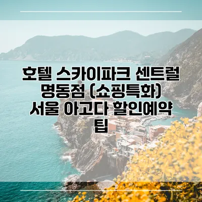 호텔 스카이파크 센트럴 명동점 (쇼핑특화) 서울 아고다 할인예약 팁