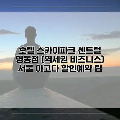 호텔 스카이파크 센트럴 명동점 (역세권 비즈니스) 서울 아고다 할인예약 팁